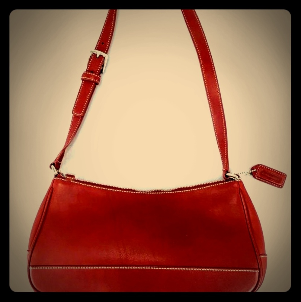 Red Coach shoulder bag